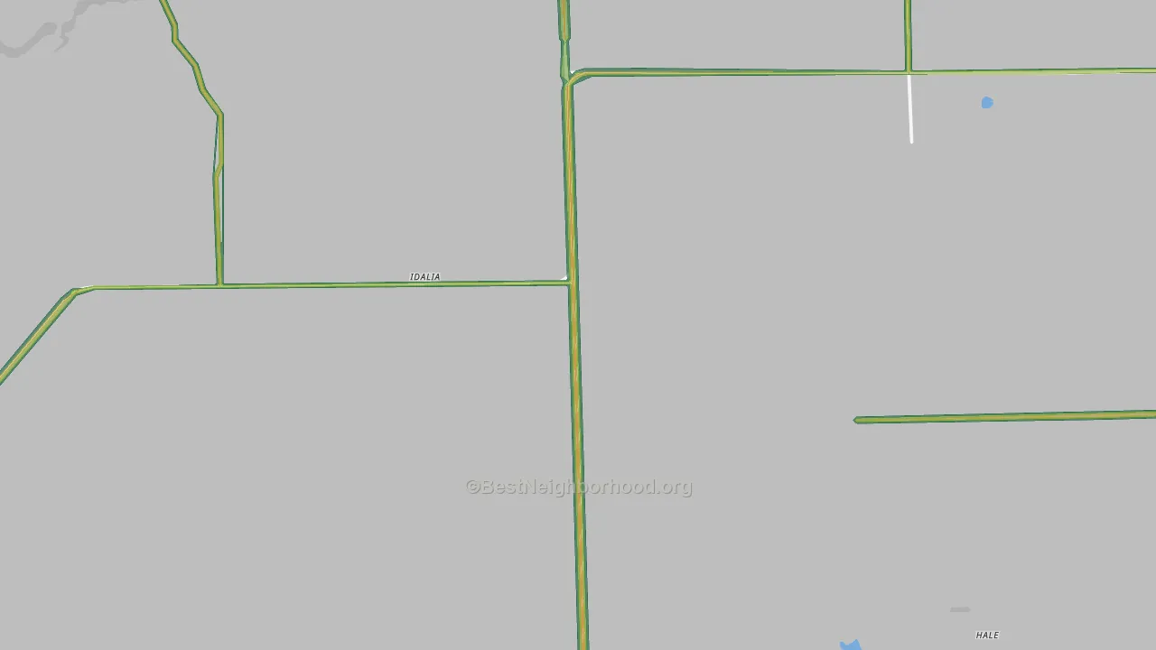 80735, CO Map of Noise Levels in 80735