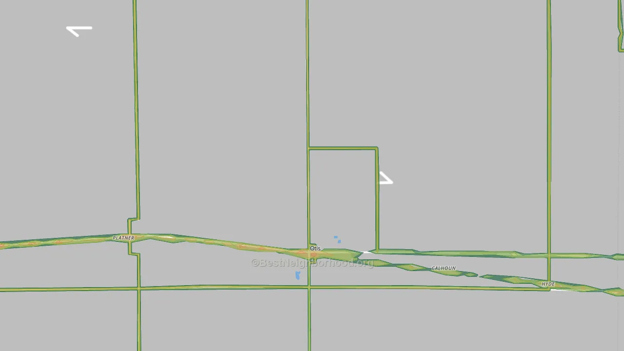 80743, CO Map of Noise Levels in 80743