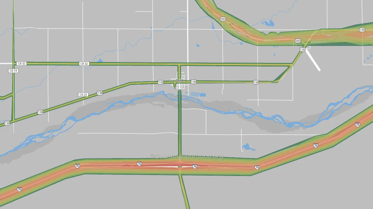 80744, CO Map of Noise Levels in 80744