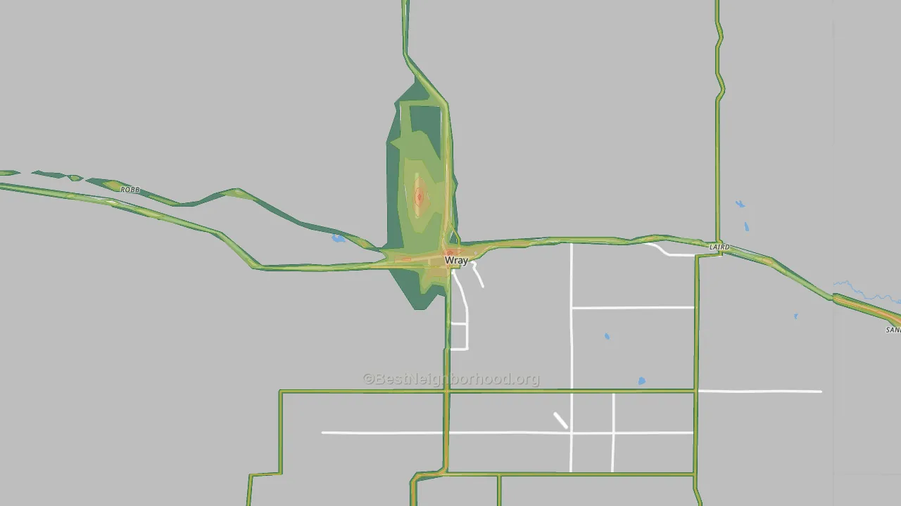 80758, CO Map of Noise Levels in 80758