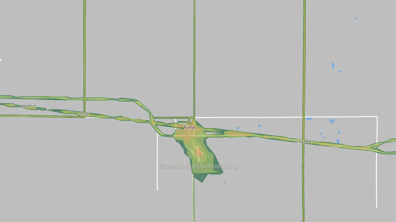 80759, CO Map of Noise Levels in 80759
