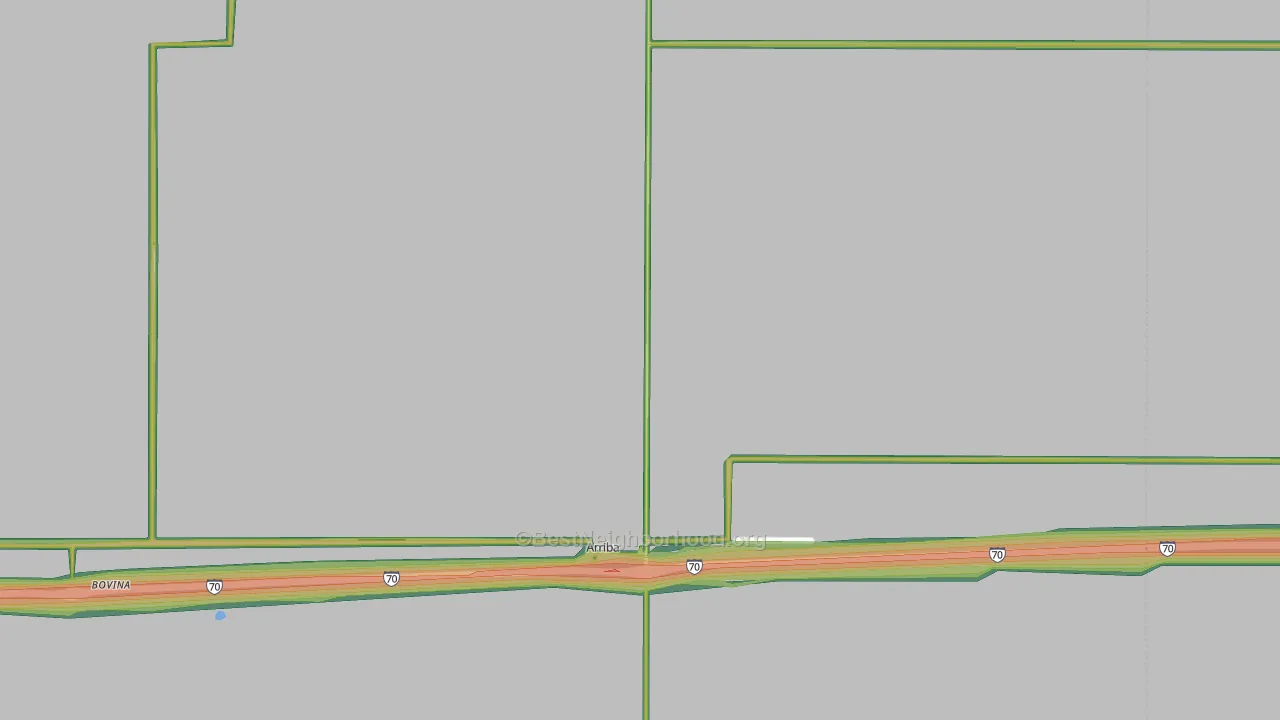 80804, CO Map of Noise Levels in 80804