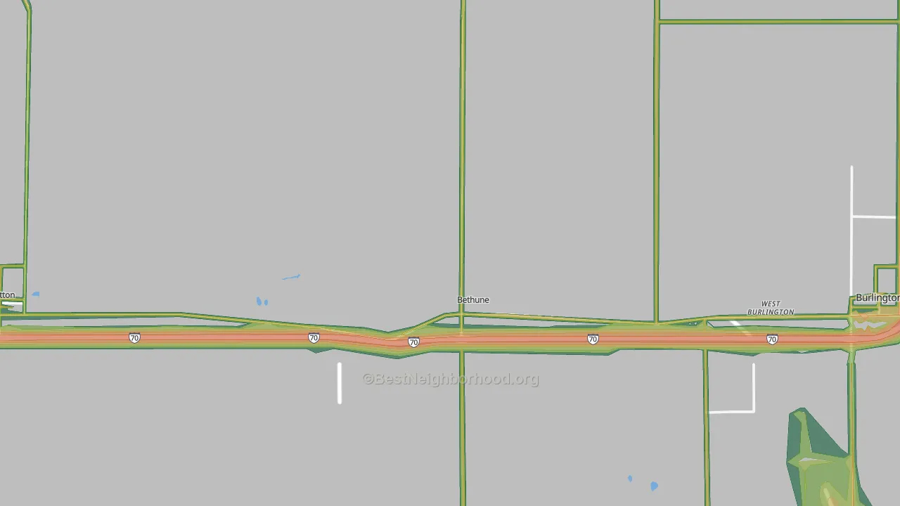 80805, CO Map of Noise Levels in 80805
