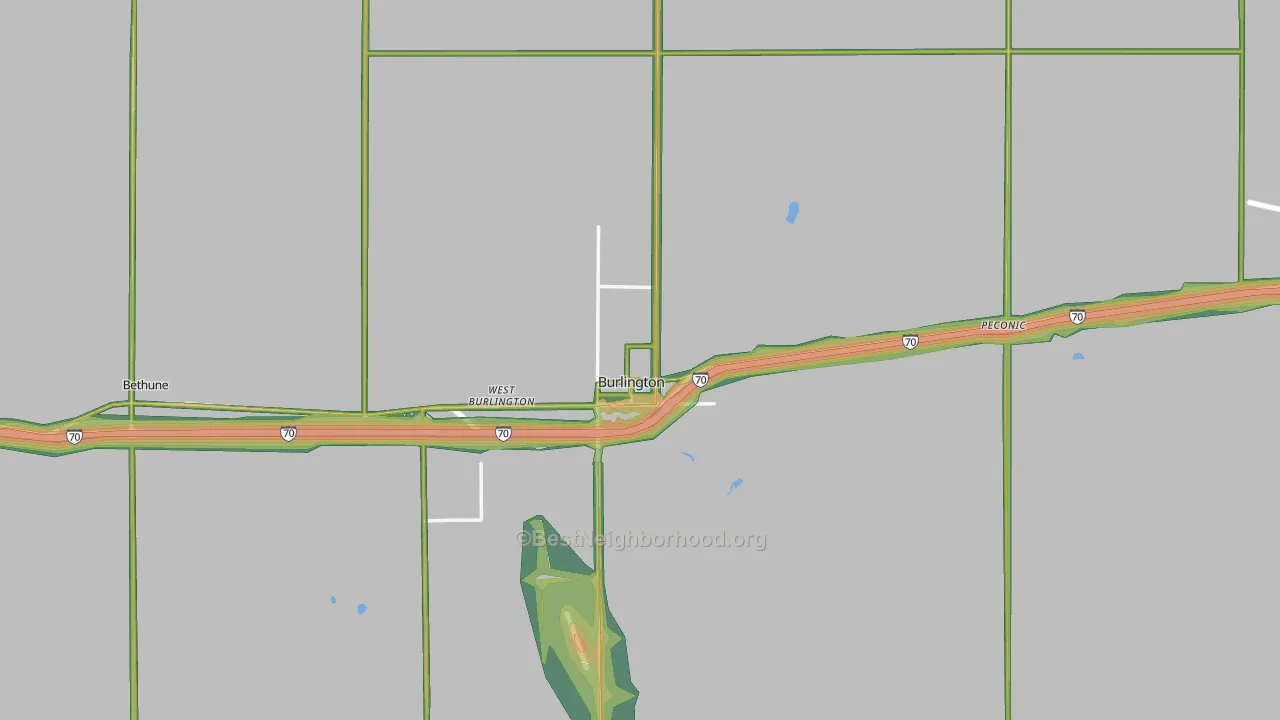 80807, CO Map of Noise Levels in 80807