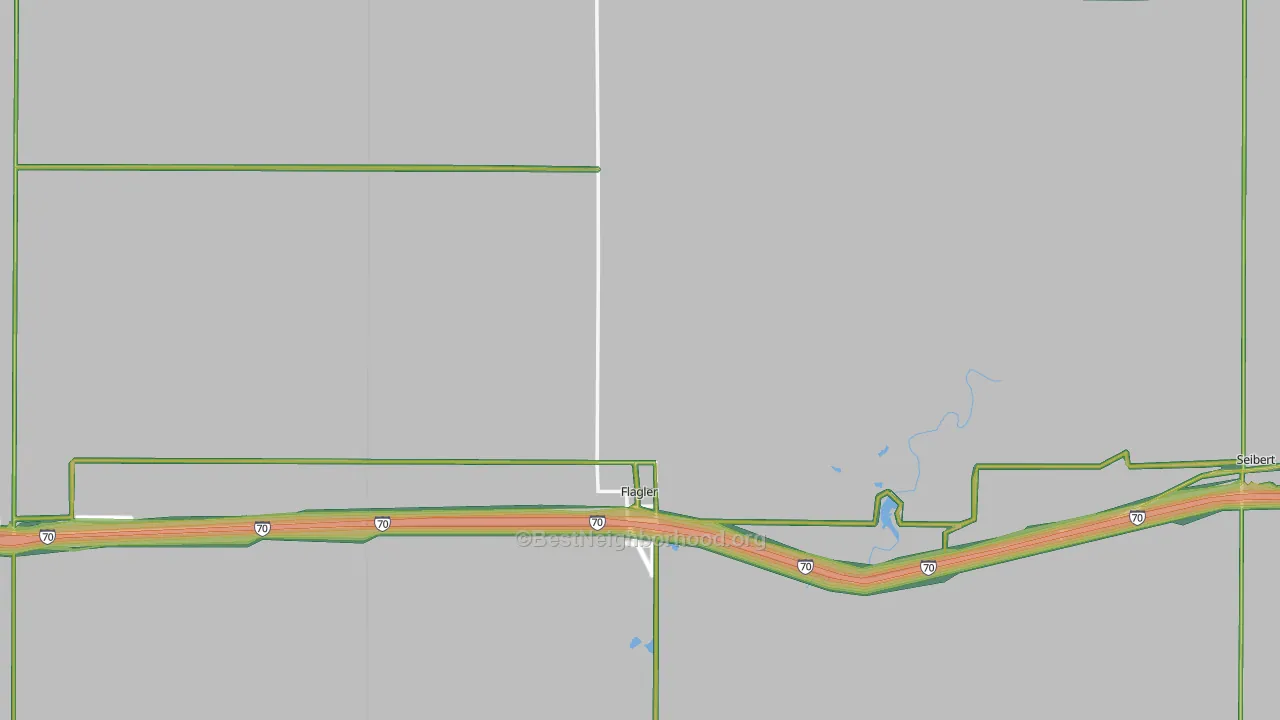 80815, CO Map of Noise Levels in 80815