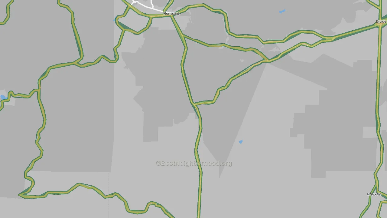 80816, CO Map of Noise Levels in 80816