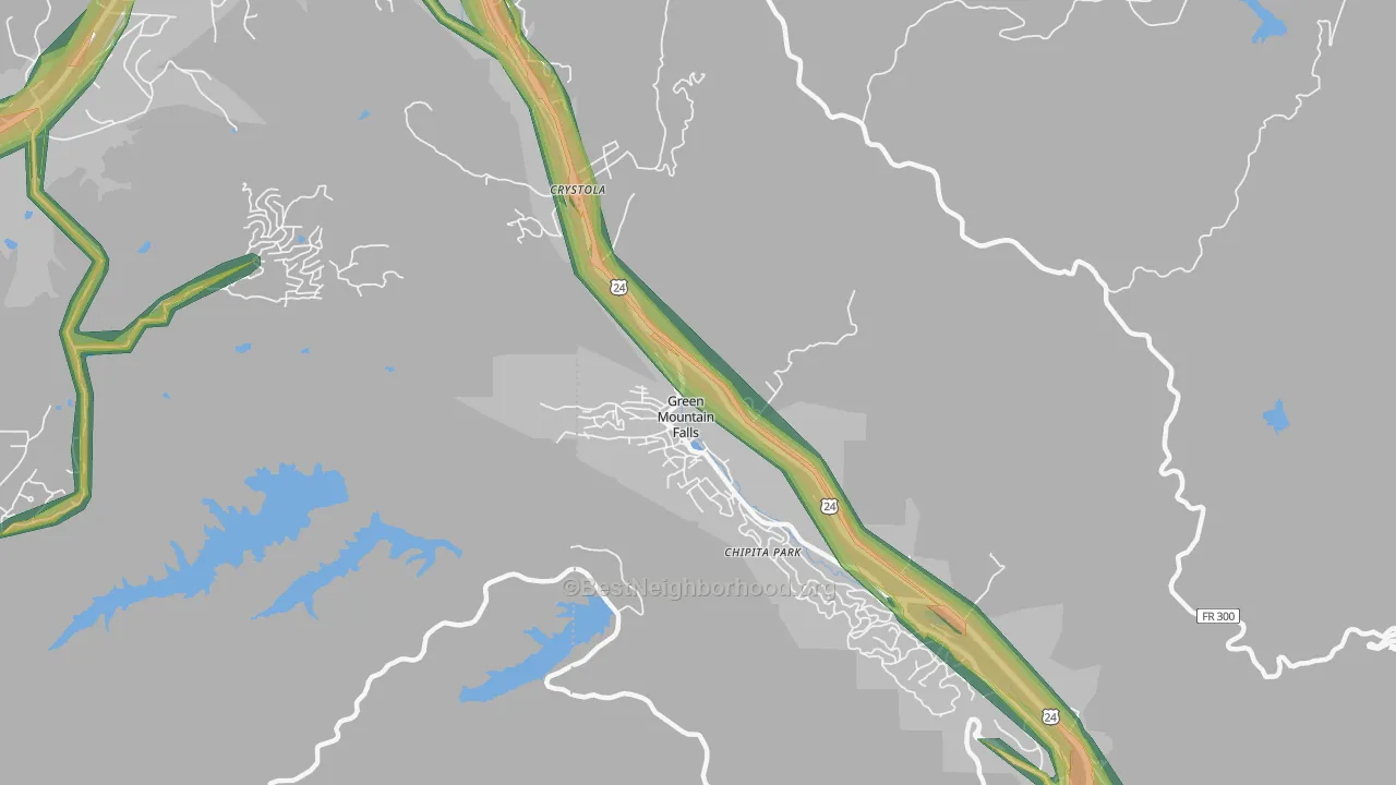 80819, CO Map of Noise Levels in 80819