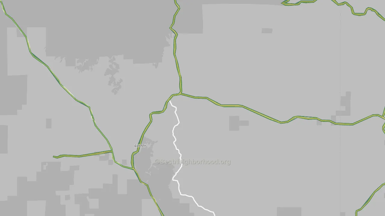 80820, CO Map of Noise Levels in 80820
