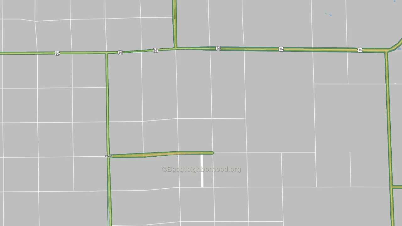 80824, CO Map of Noise Levels in 80824