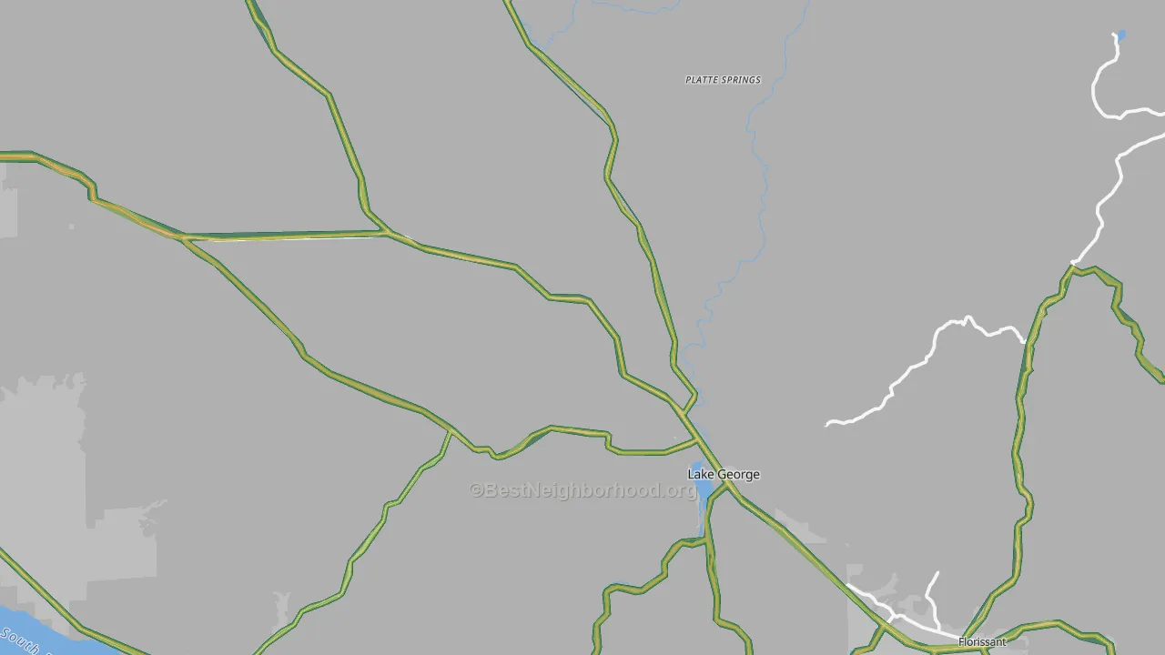 80827, CO Map of Noise Levels in 80827
