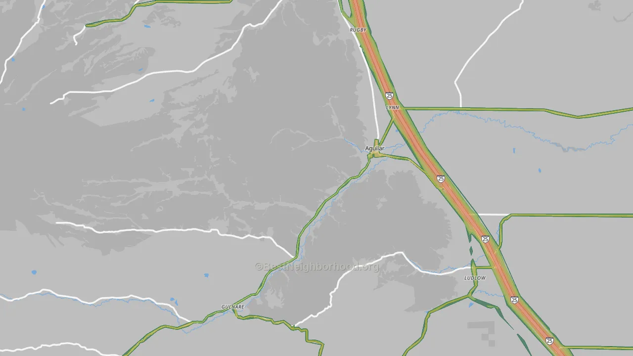 81020, CO Map of Noise Levels in 81020