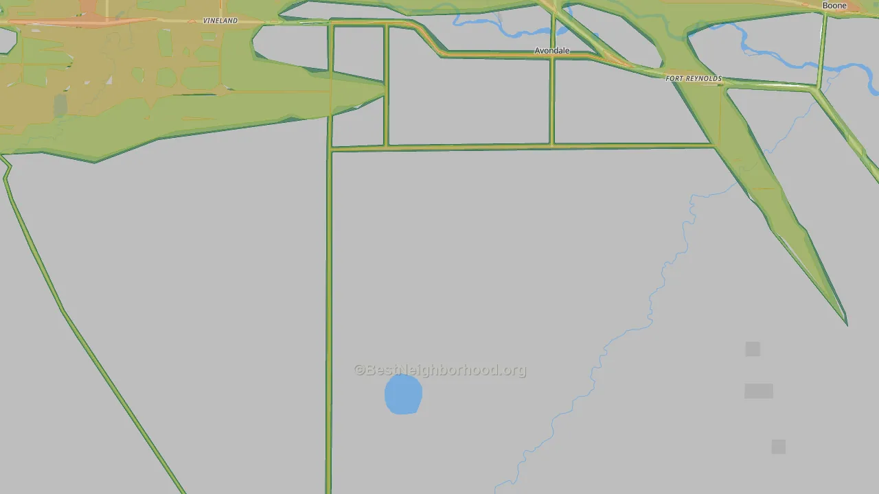 81022, CO Map of Noise Levels in 81022