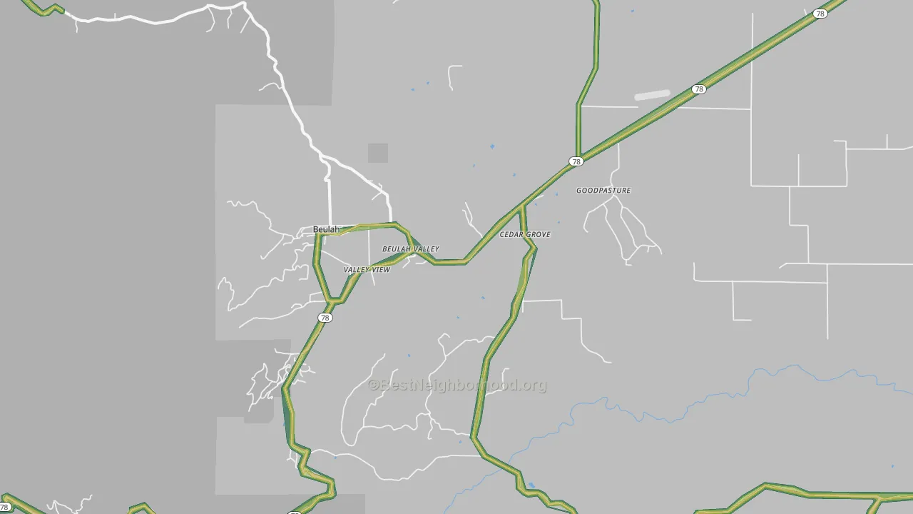 81023, CO Map of Noise Levels in 81023