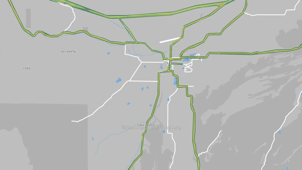 81055, CO Map of Noise Levels in 81055