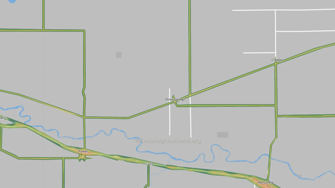 81062, CO Map of Noise Levels in 81062