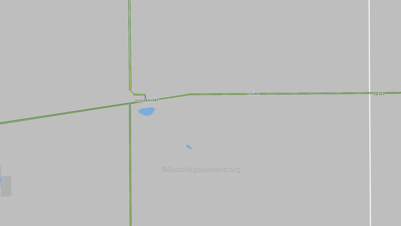 81071, CO Map of Noise Levels in 81071