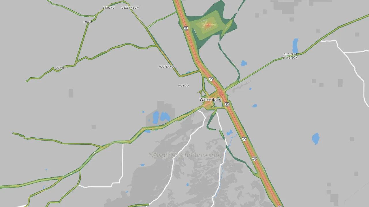 81089, CO Map of Noise Levels in 81089