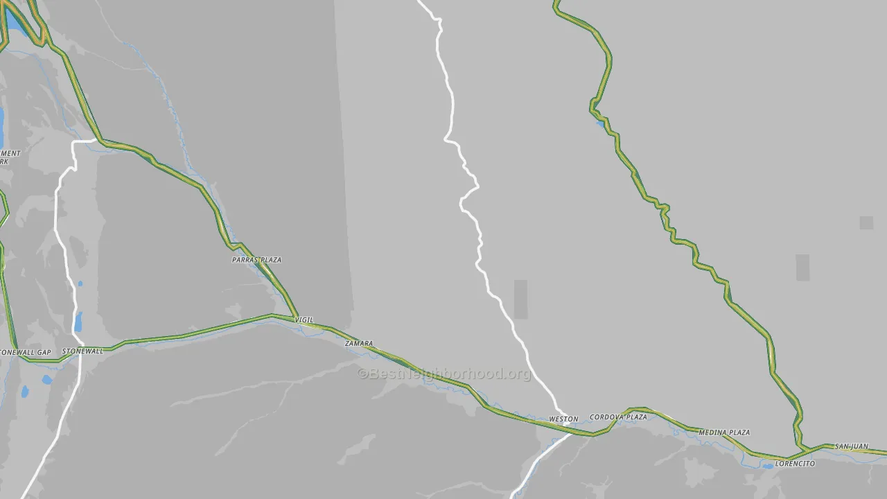 81091, CO Map of Noise Levels in 81091