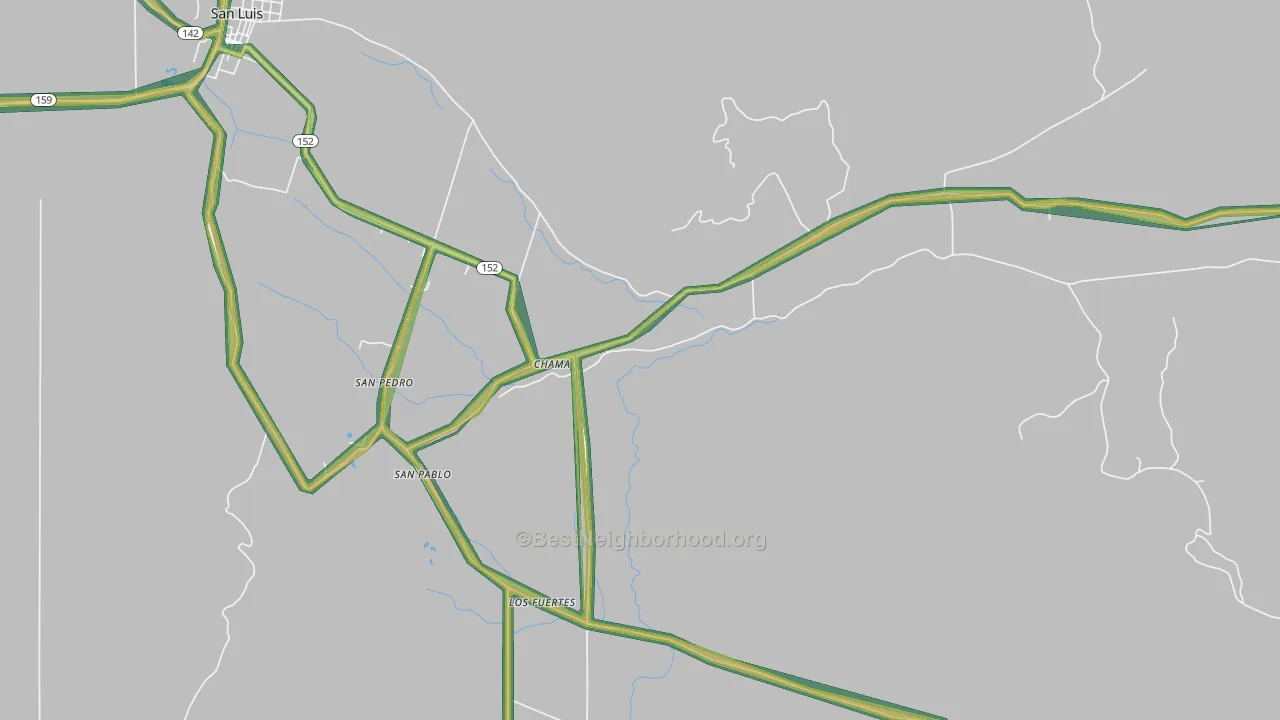 81126, CO Map of Noise Levels in 81126