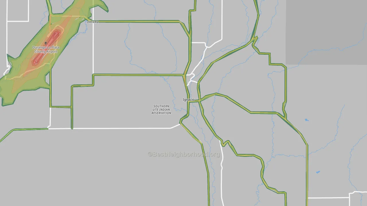 81137, CO Map of Noise Levels in 81137