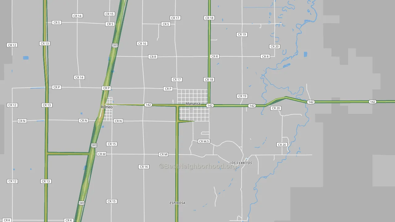 81141, CO Map of Noise Levels in 81141