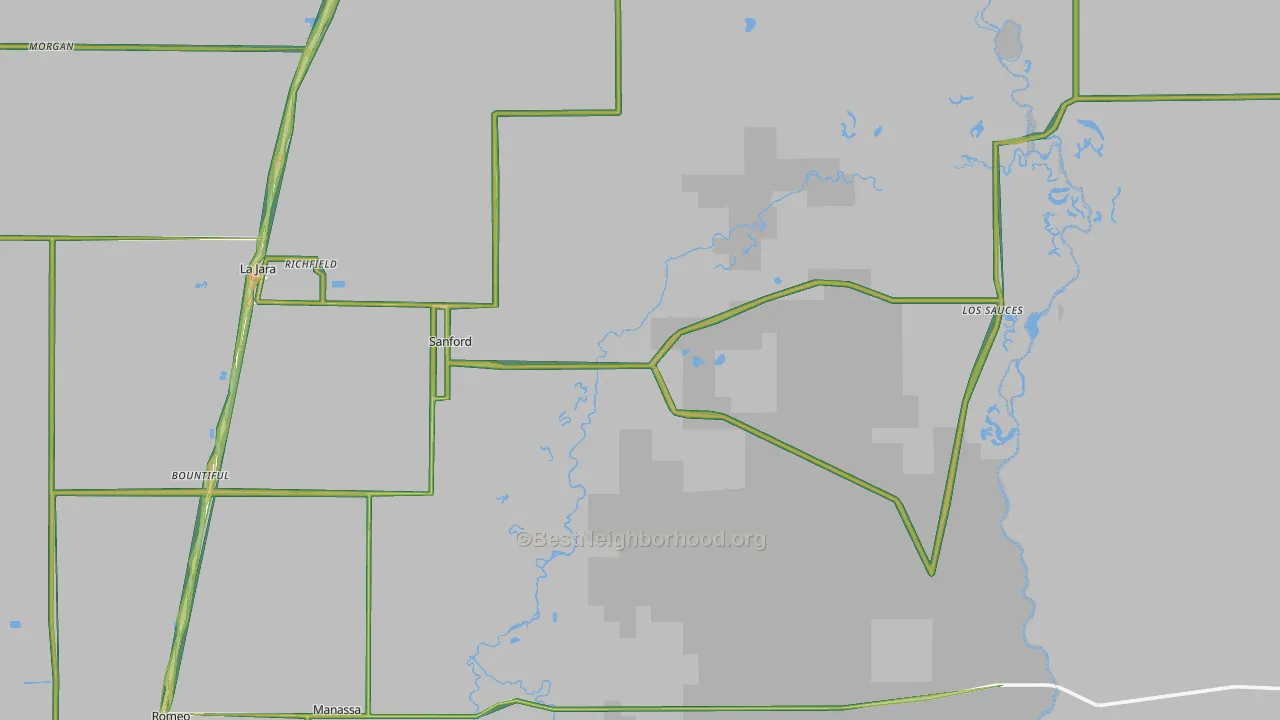 81151, CO Map of Noise Levels in 81151