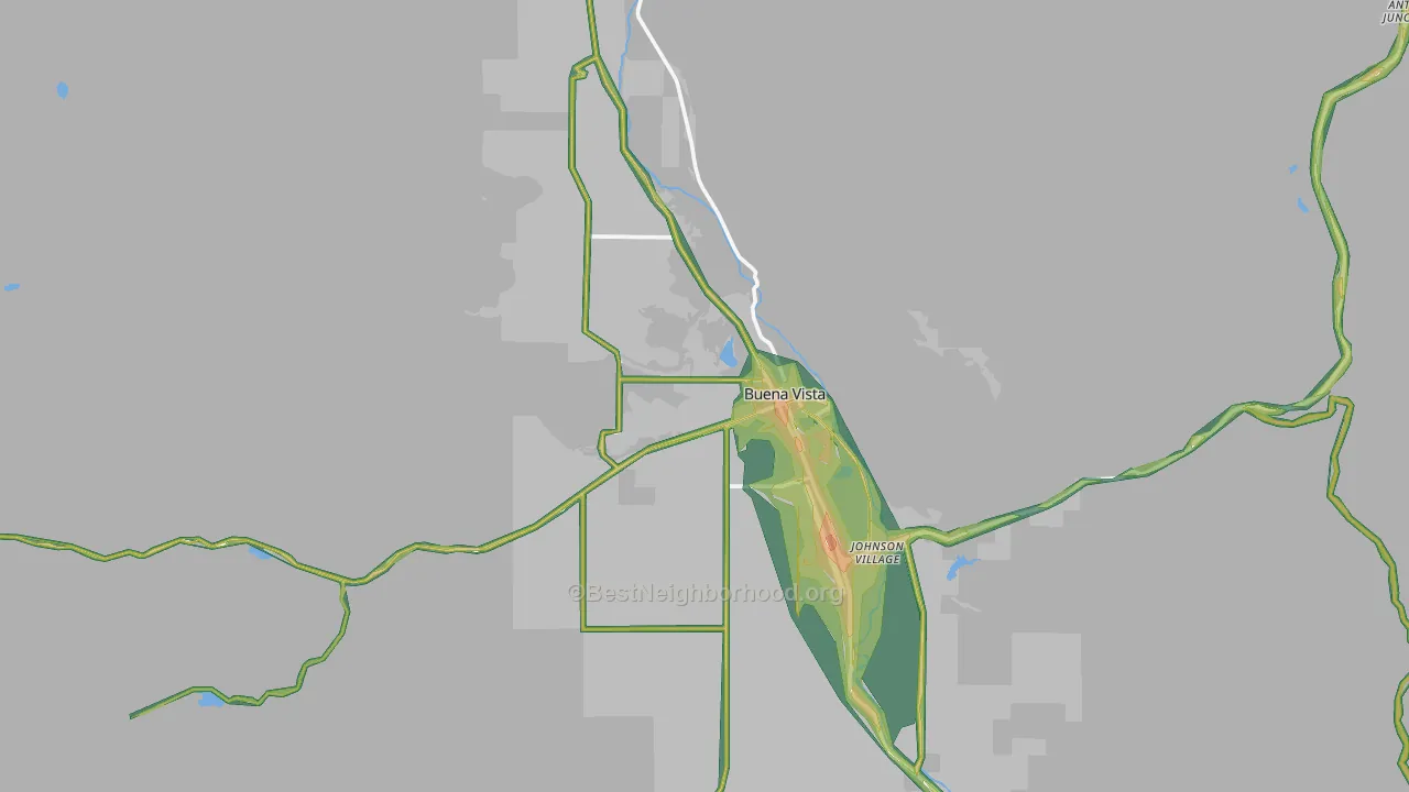 81211, CO Map of Noise Levels in 81211