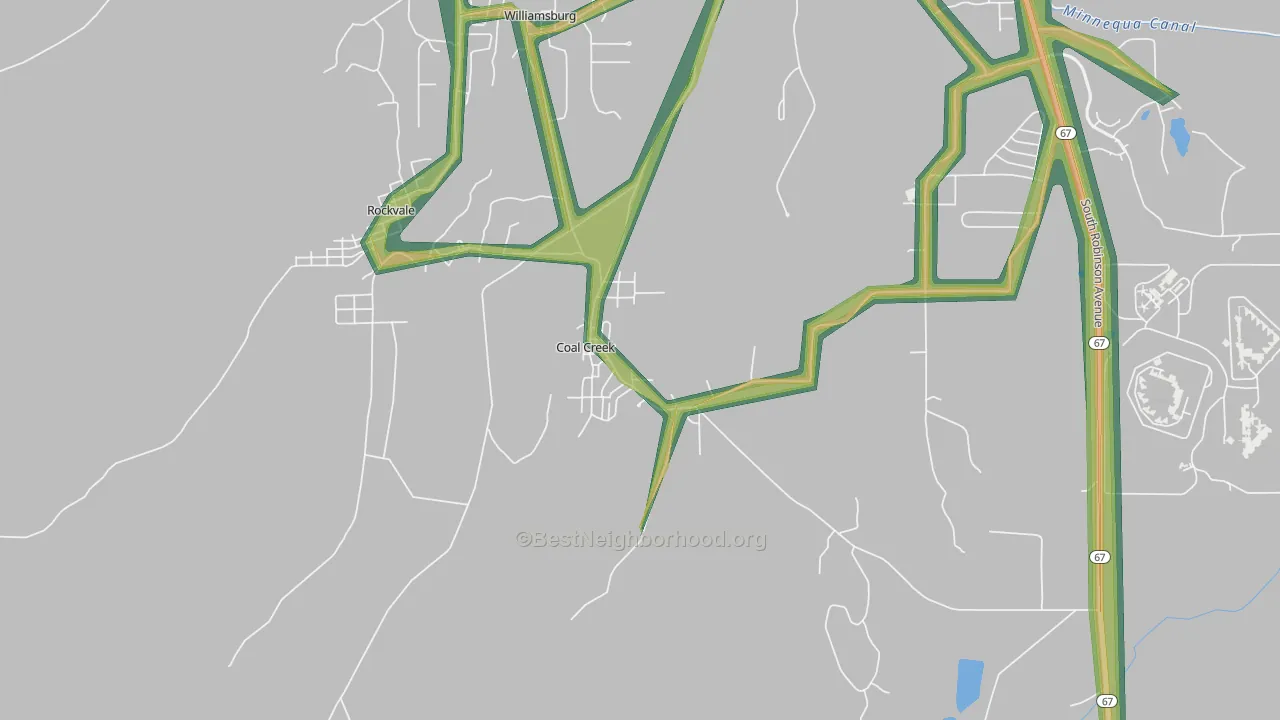 81221, CO Map of Noise Levels in 81221