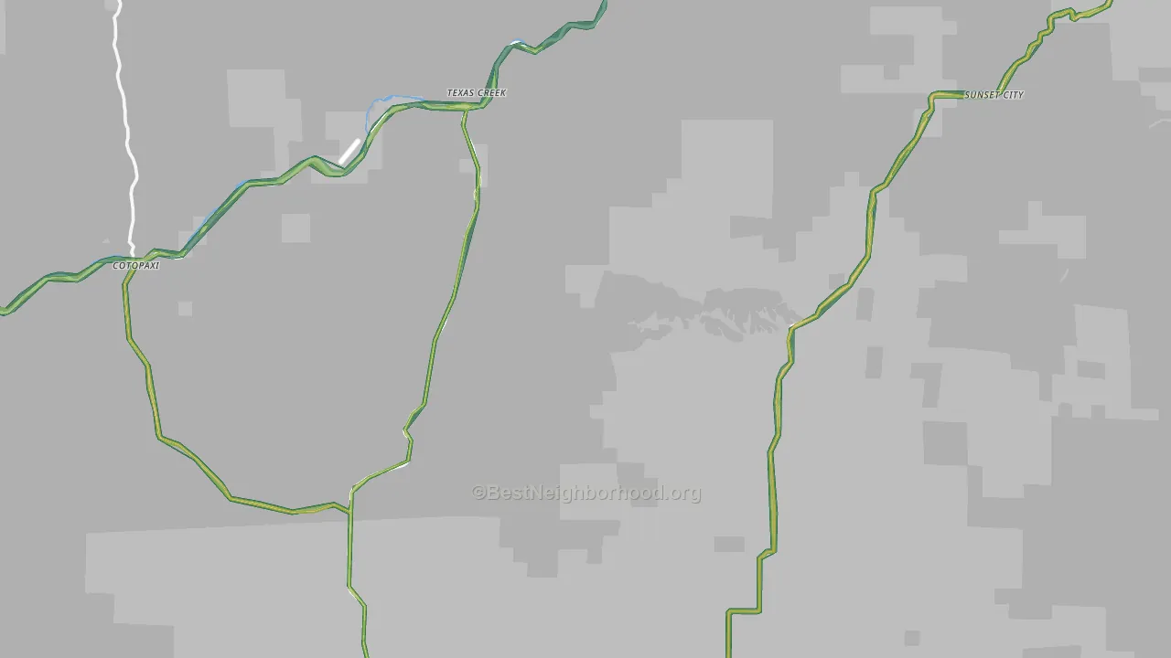 81223, CO Map of Noise Levels in 81223
