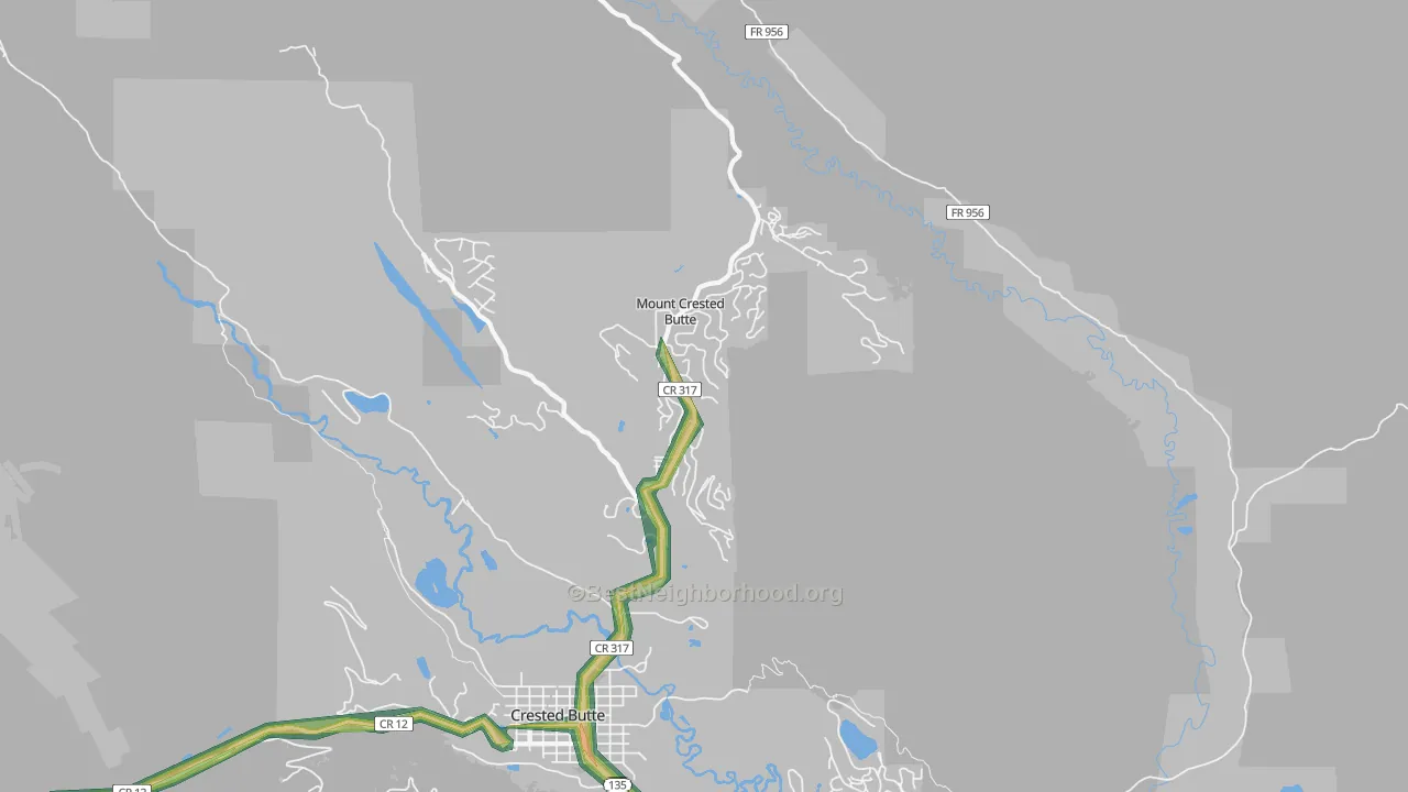 81225, CO Map of Noise Levels in 81225