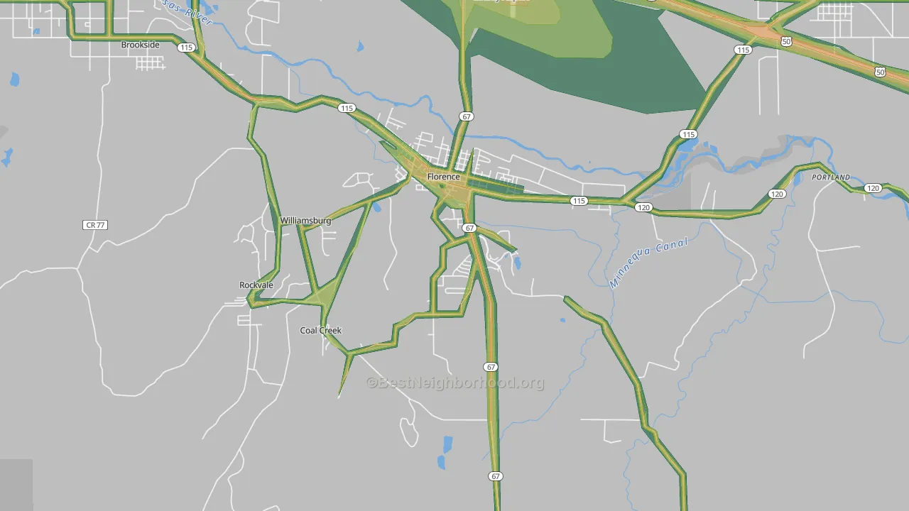 81226, CO Map of Noise Levels in 81226