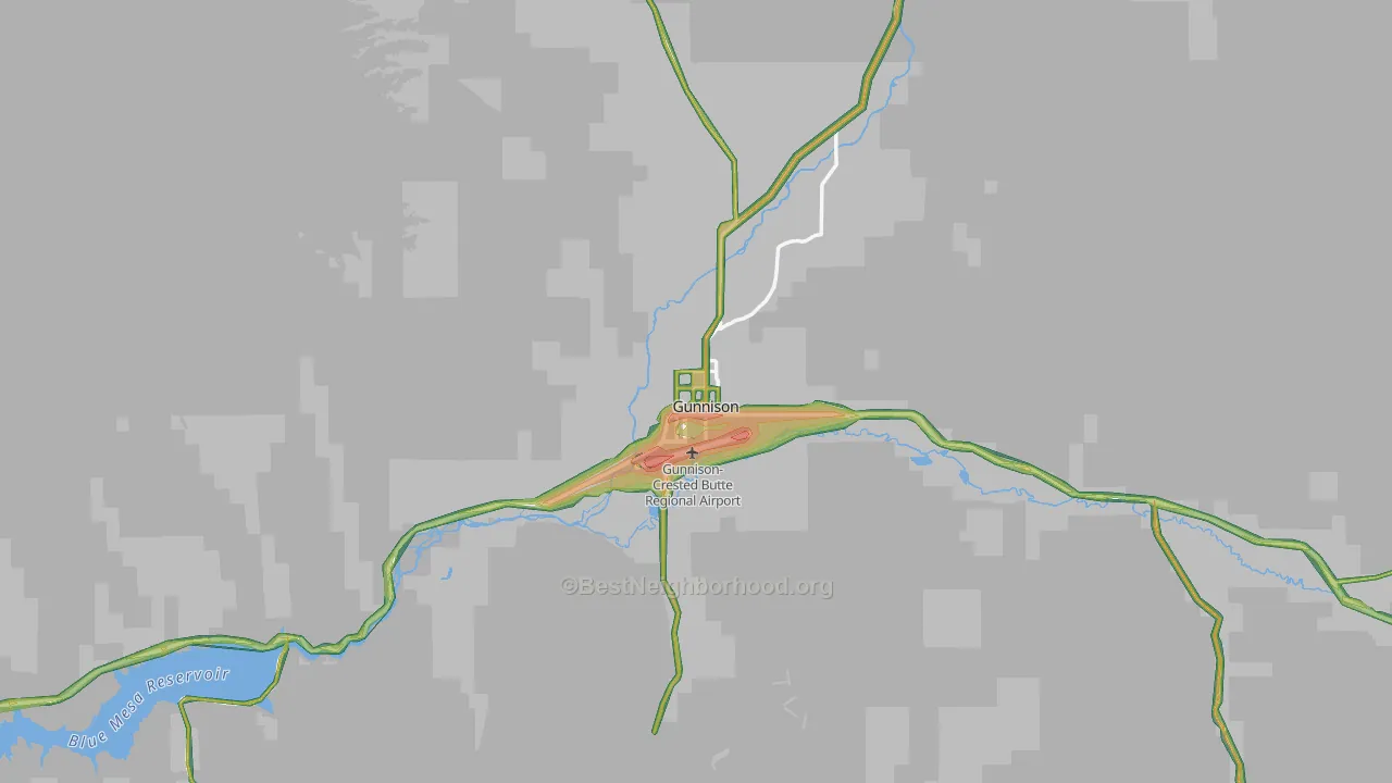 81230, CO Map of Noise Levels in 81230
