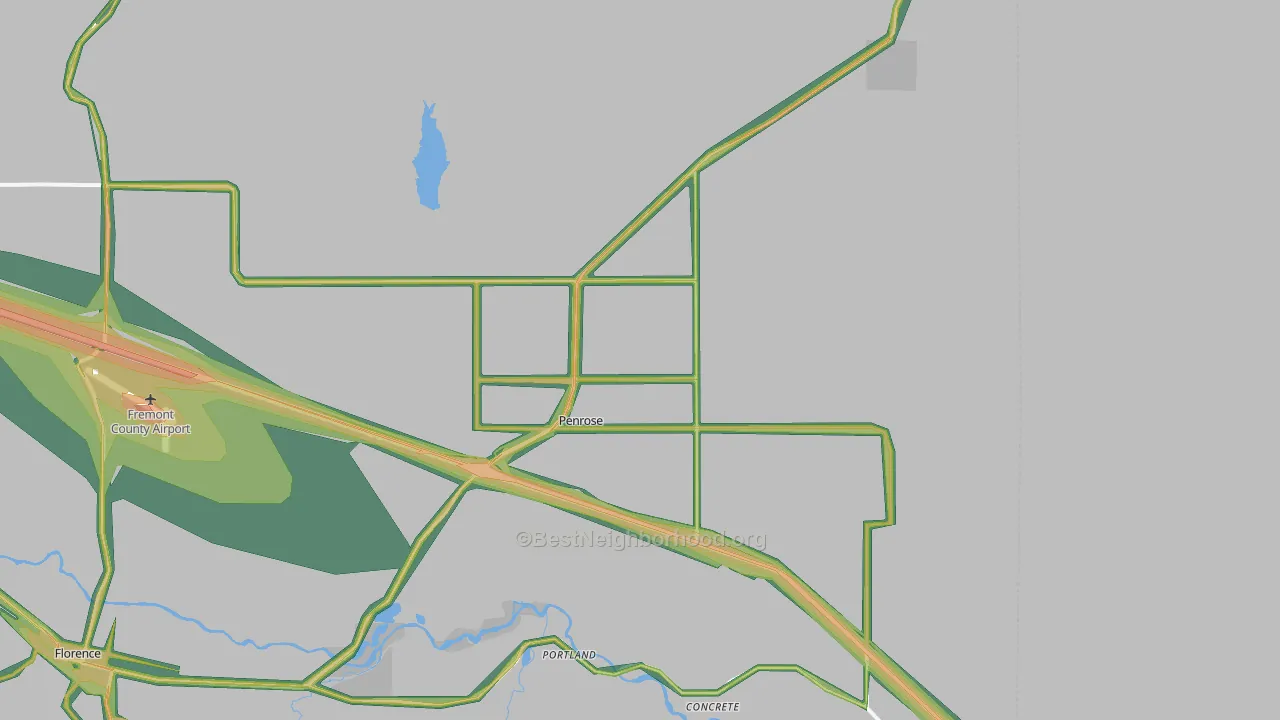 81240, CO Map of Noise Levels in 81240