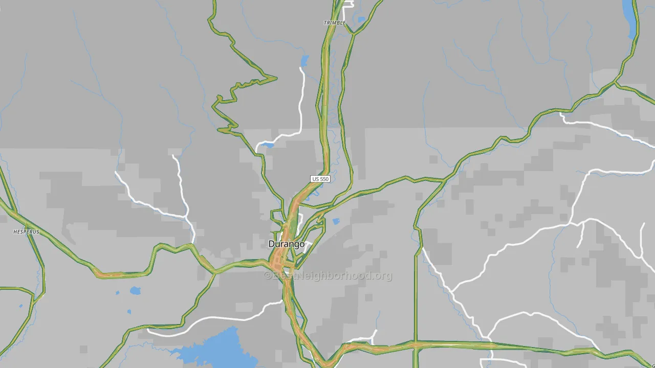 81301, CO Map of Noise Levels in 81301