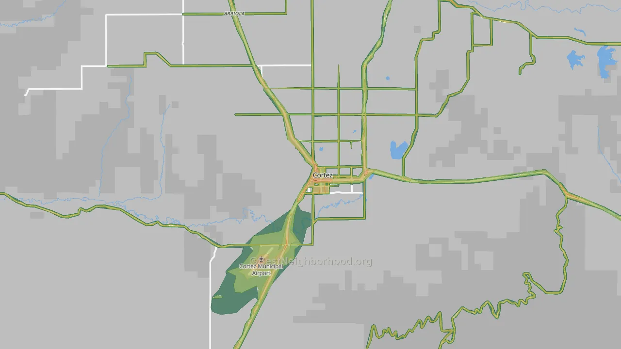 81321, CO Map of Noise Levels in 81321