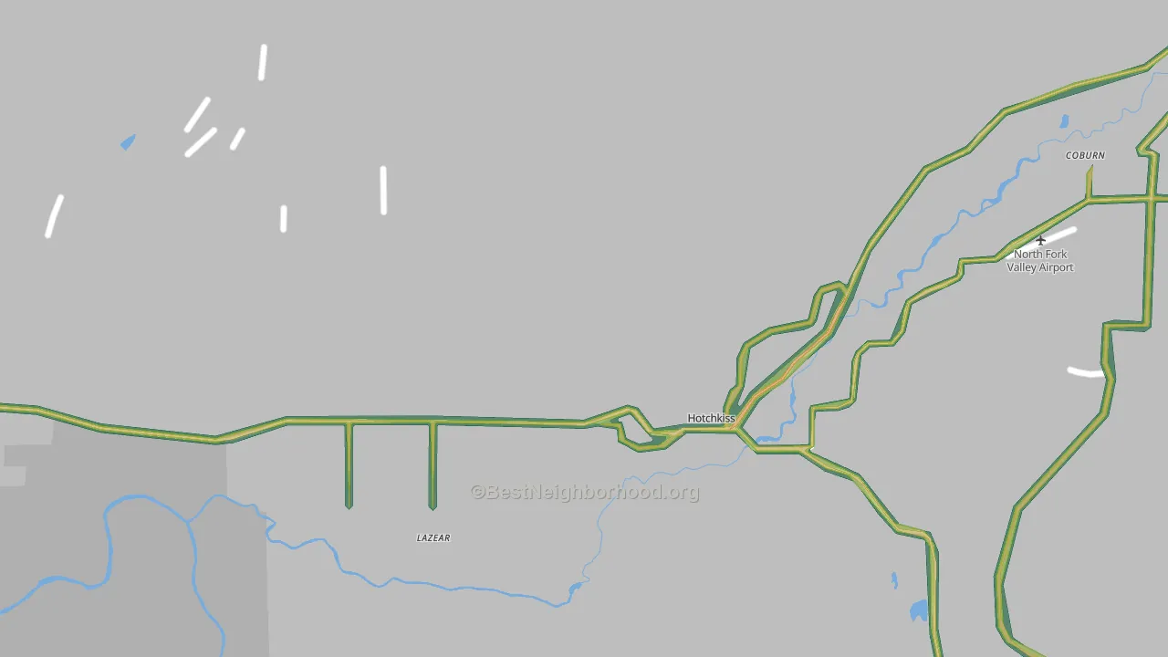 81419, CO Map of Noise Levels in 81419