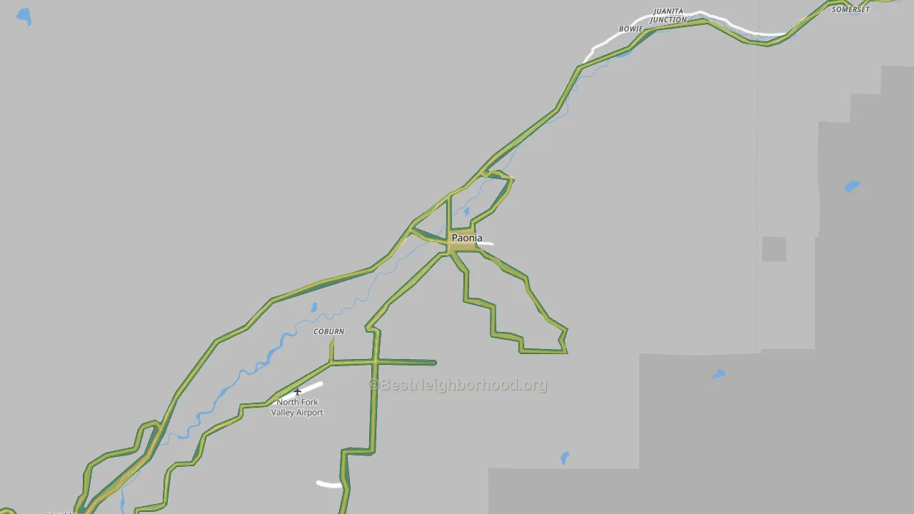 81428, CO Map of Noise Levels in 81428