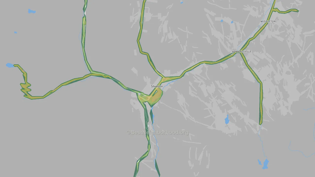 81433, CO Map of Noise Levels in 81433