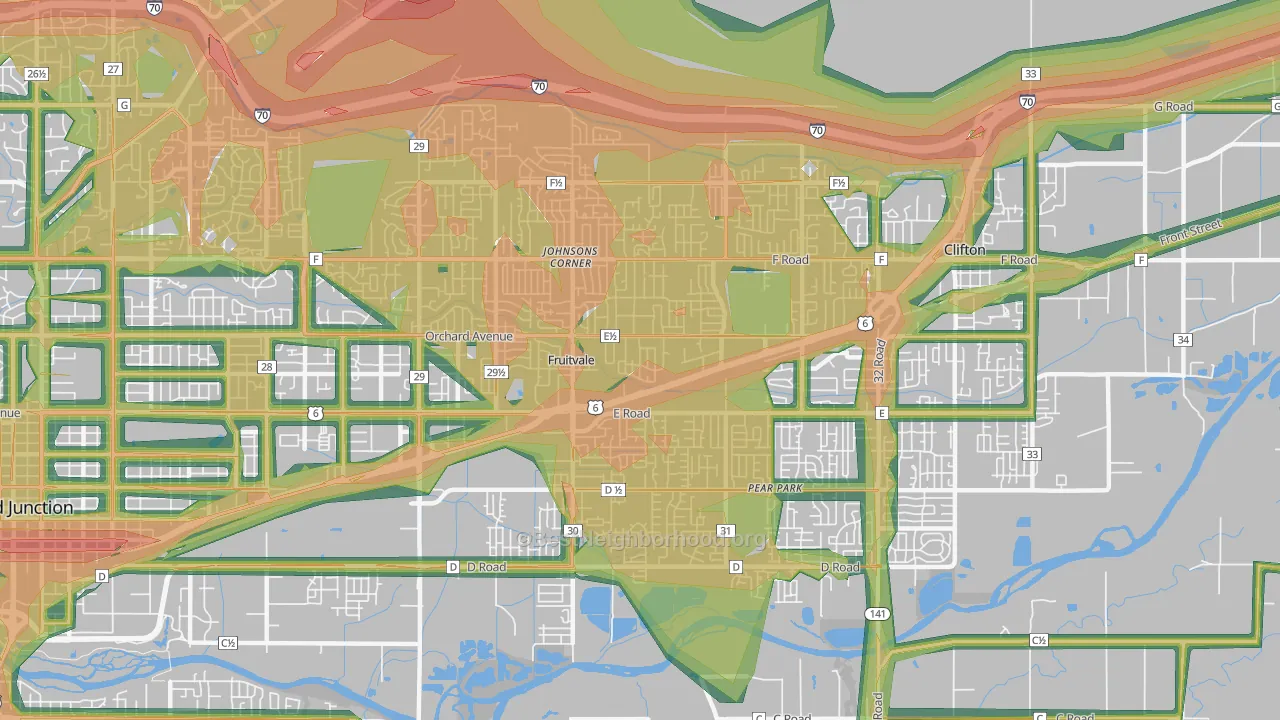 81504, CO Map of Noise Levels in 81504