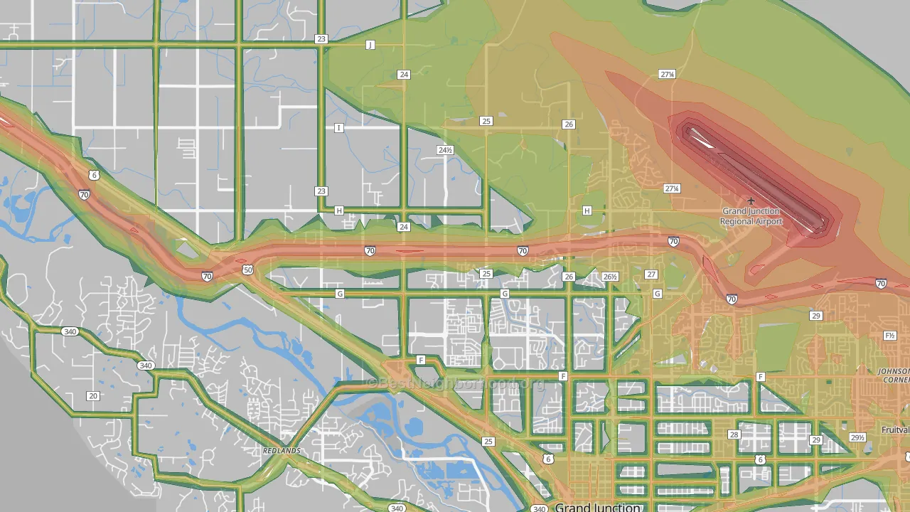 81505, CO Map of Noise Levels in 81505