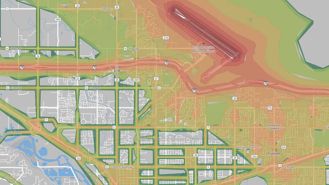 81506, CO Map of Noise Levels in 81506