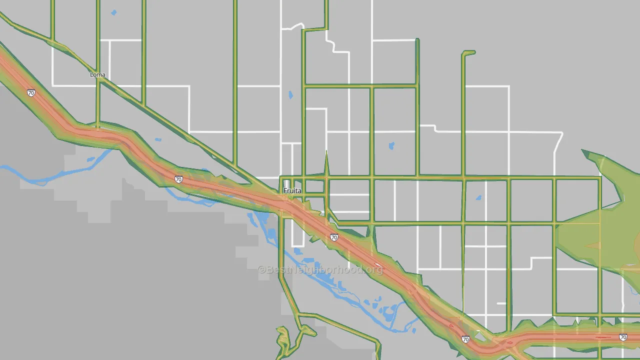 81521, CO Map of Noise Levels in 81521
