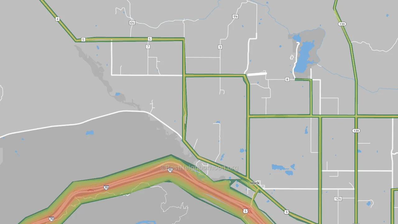 81525, CO Map of Noise Levels in 81525