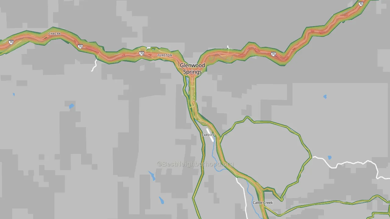 81601, CO Map of Noise Levels in 81601