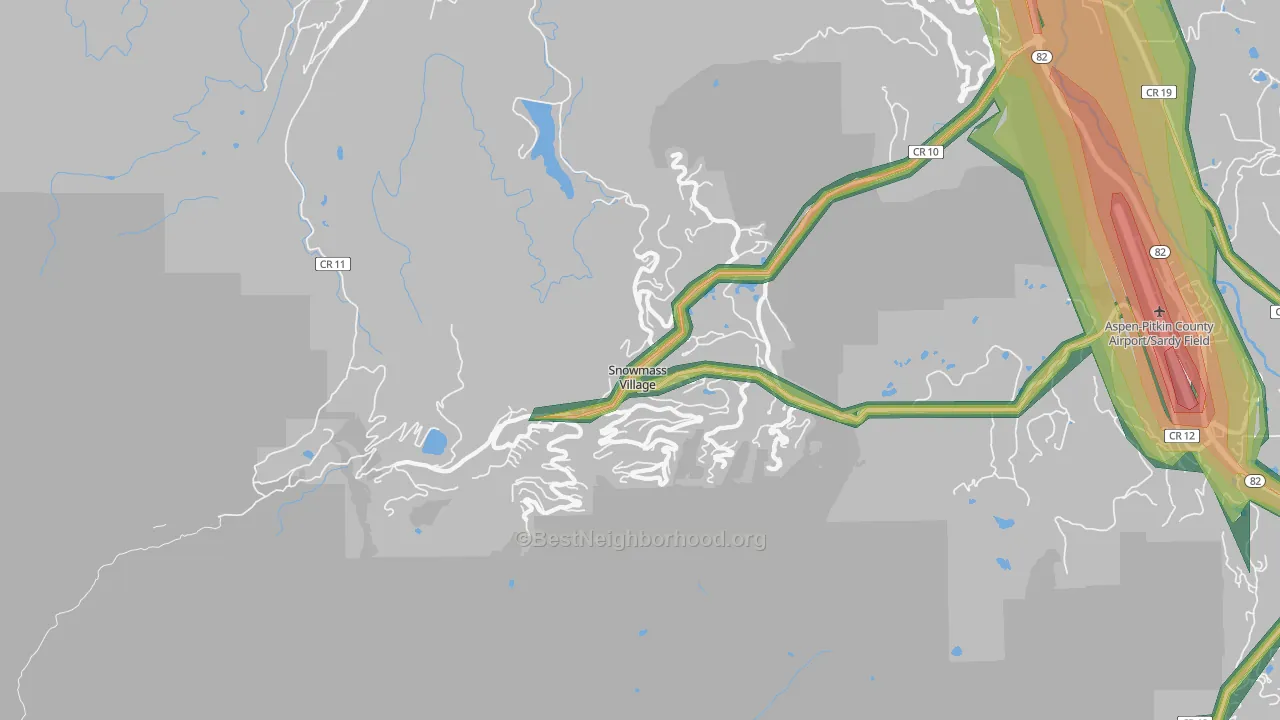 81615, CO Map of Noise Levels in 81615