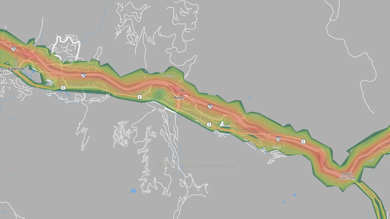 81620, CO Map of Noise Levels in 81620