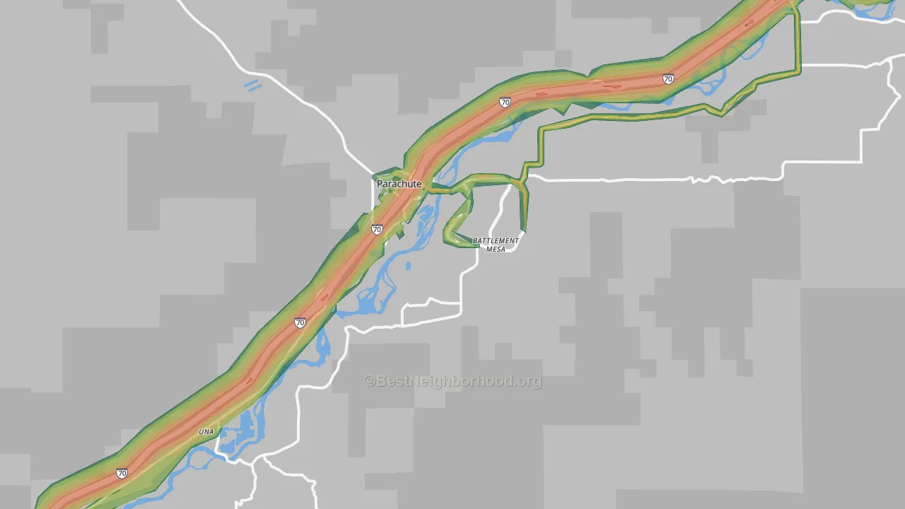 81635, CO Map of Noise Levels in 81635