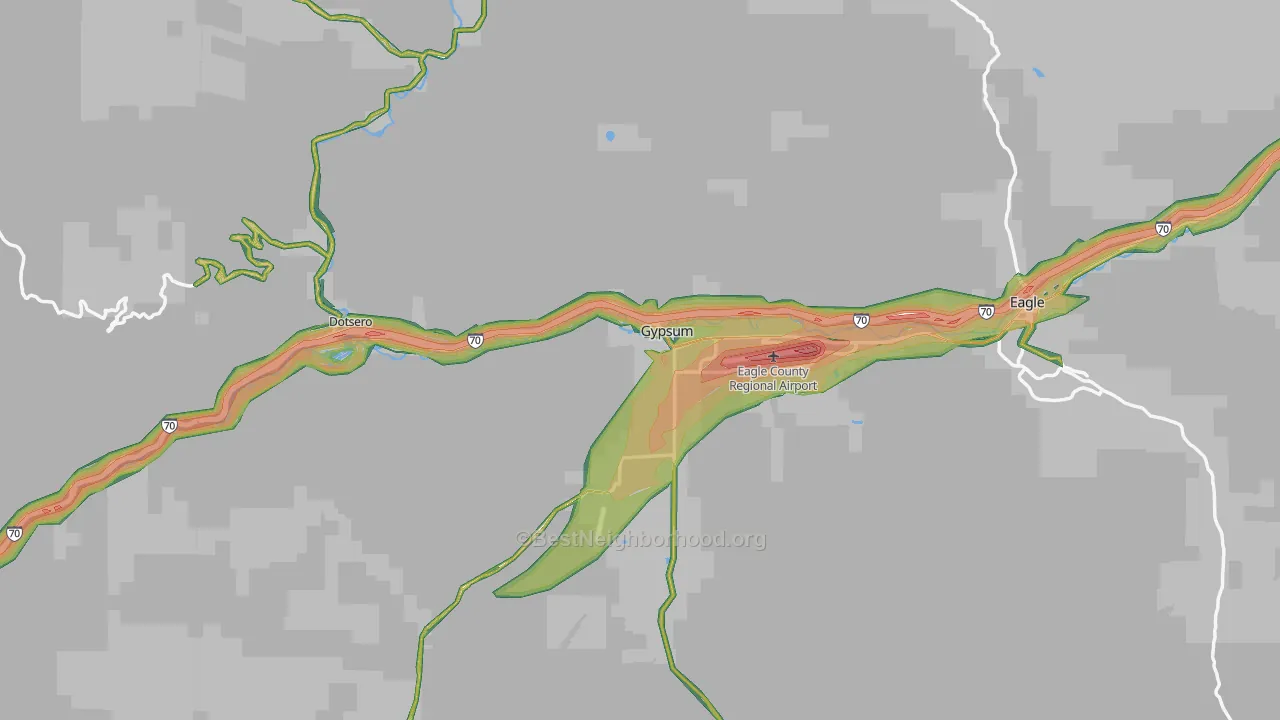 81637, CO Map of Noise Levels in 81637