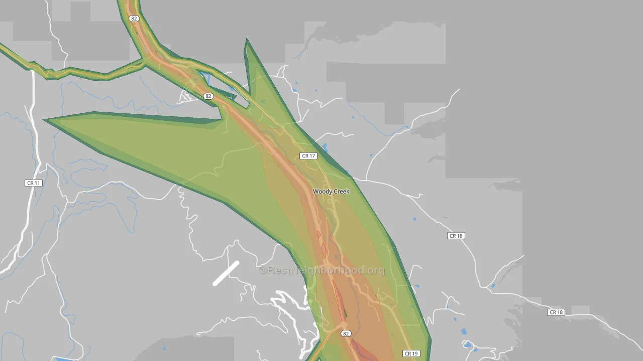 81656, CO Map of Noise Levels in 81656