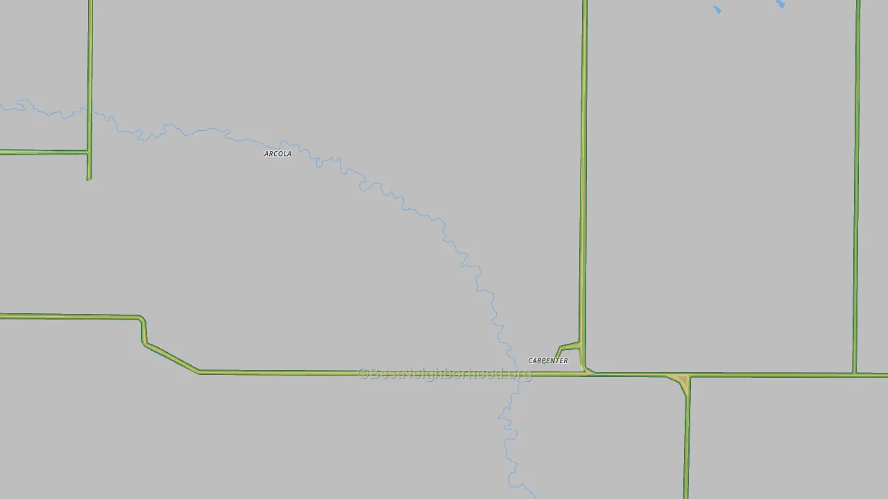 82054, WY Map of Noise Levels in 82054
